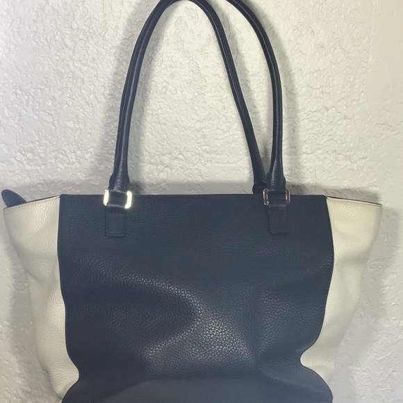 Kate Spade Color Block black and cream handbag - Picture 2 of 5
